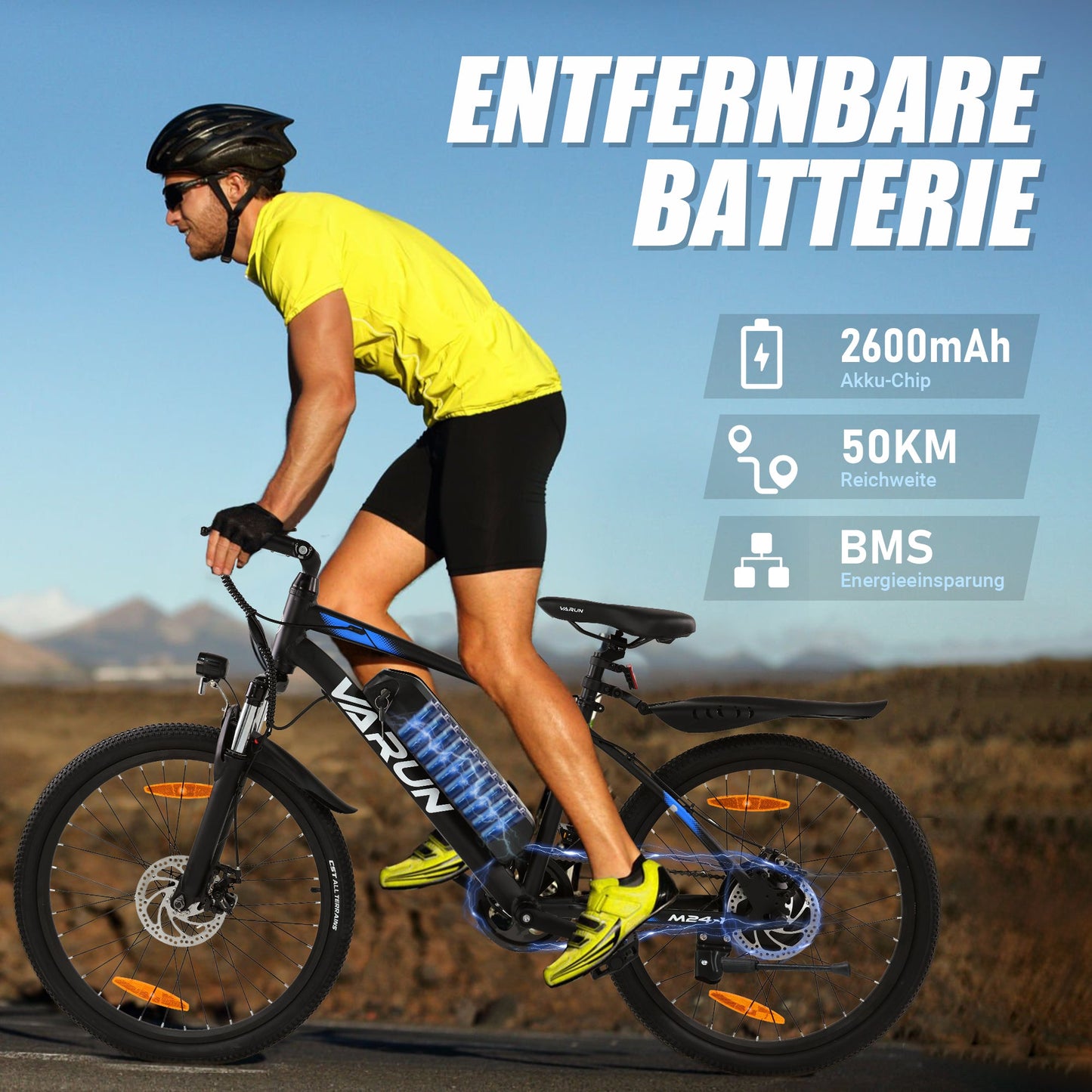 VARUN M24-1 Electric Bike Max Range 40-50 KM