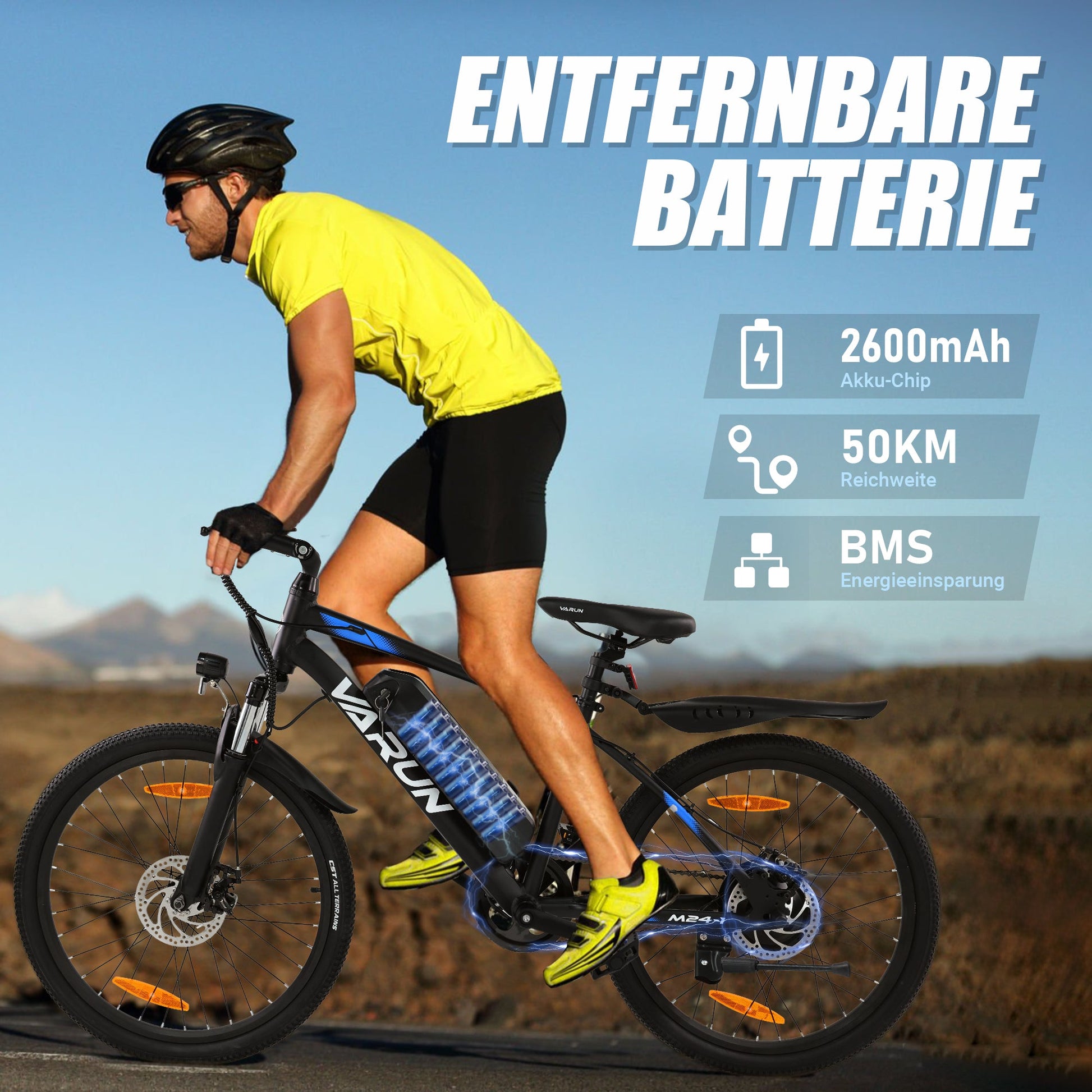 VARUN M24-1 Electric Bike Max Range 40-50 KM