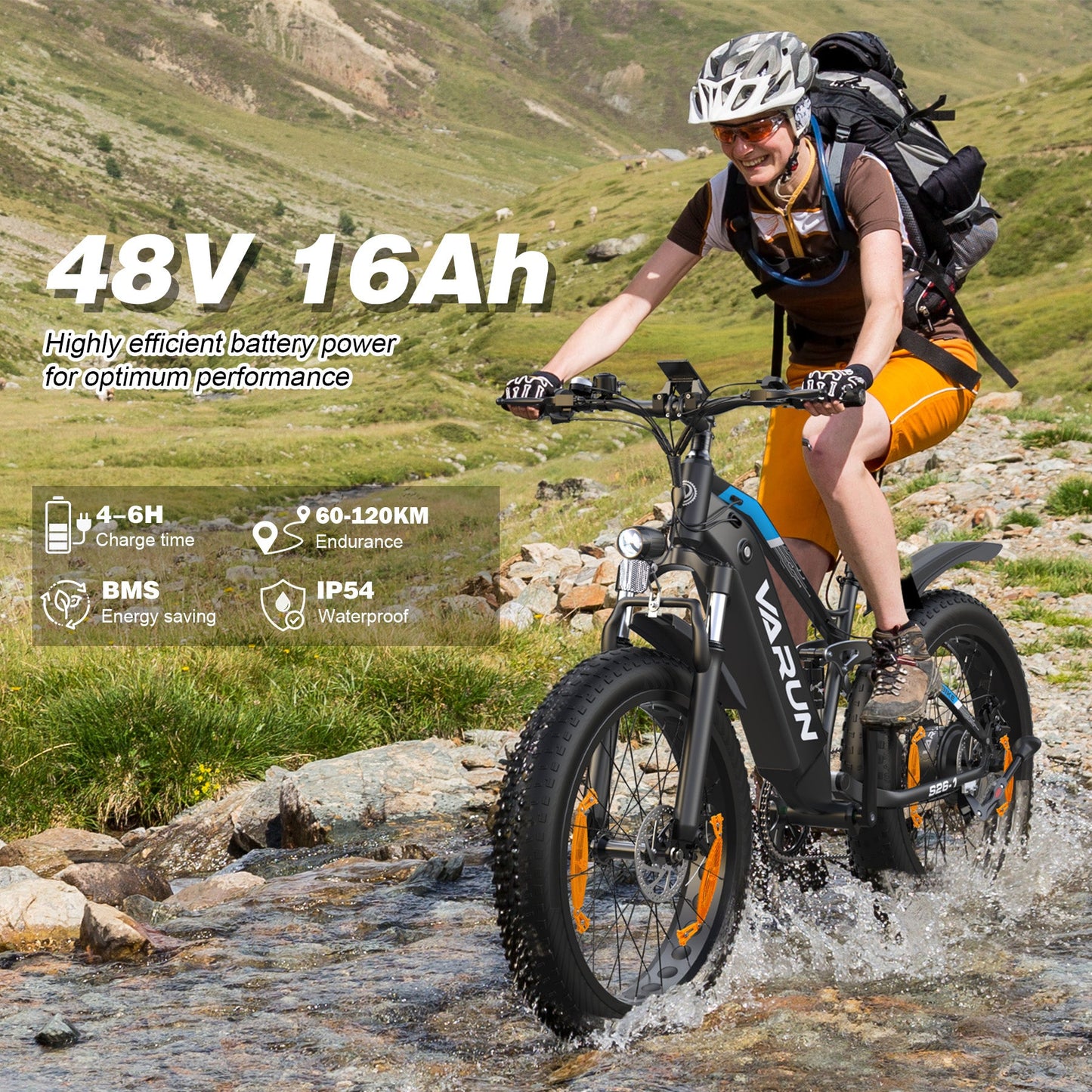 VARUN S26-1 VARUN-Vélo-électrique-pour-hommes-avec-pneus-larges-et-moteur-de-750W