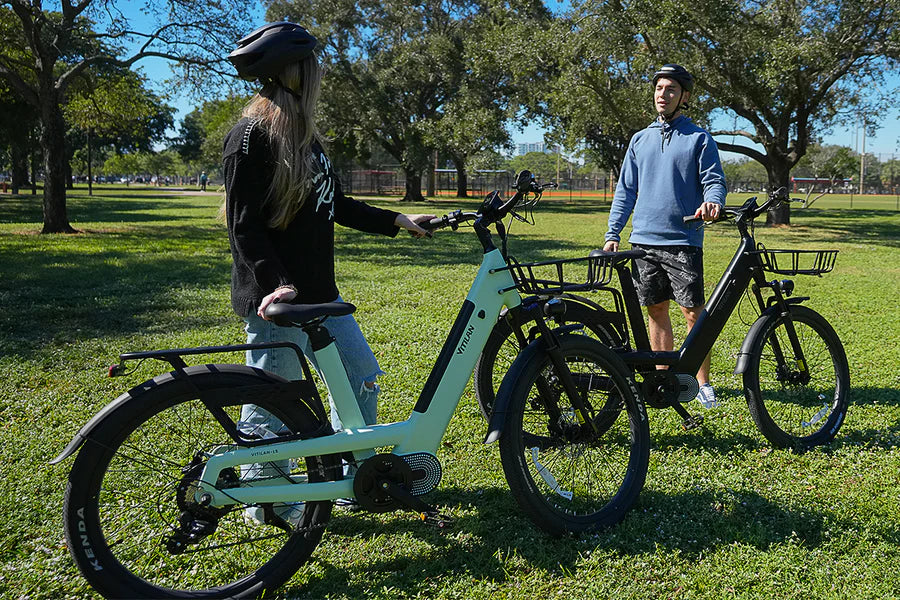 Vitilan L5 500W Urban Electric Bike 48V 15Ah Battery, 65 Mile Range, 25MPH Speed, Shimano 7-Speed, Torque Sensor, Step-Through Frame - PicarlyRide