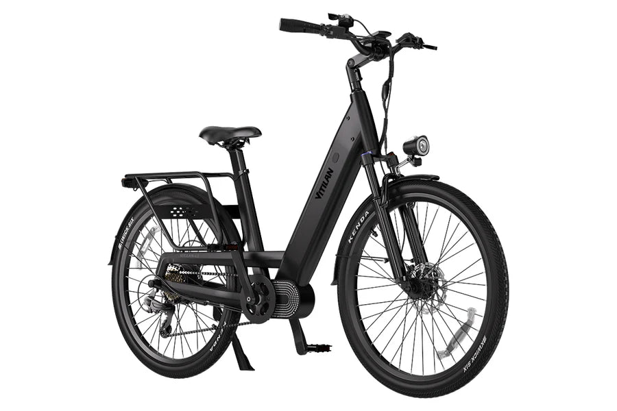 Vitilan L5 500W Urban Electric Bike 48V 15Ah Battery, 65 Mile Range, 25MPH Speed, Shimano 7-Speed, Torque Sensor, Step-Through Frame - PicarlyRide