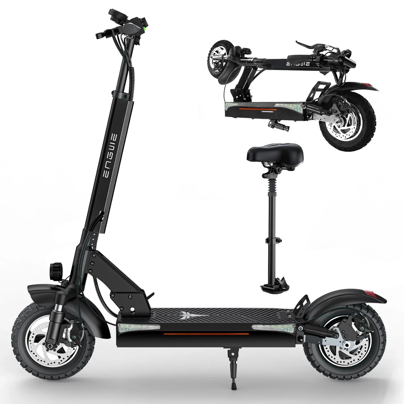 ENGWE Y600 830W Seated E-Scooter 70km Range 48V 18Ah Battery - PicarlyRide