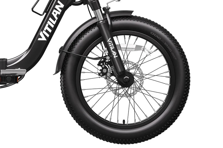 Vitilan U3 750W Fat Tire Foldable Electric Bike 45 Miles Range 48V 13Ah Battery - PicarlyRide