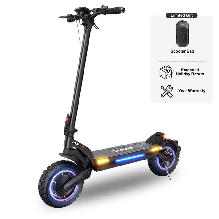 iScooter® iX7 Pro 2000W Off Road Electric Scooter 50 Miles Range 60V Battery 38 MPH Top Speed