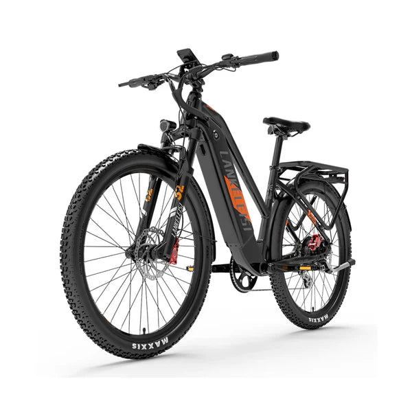 LANKELEISI MX600PRO 500W Motor 27.5" Electric Trekking City Bike 60-150KM Range 48V 20Ah Samsung Battery
