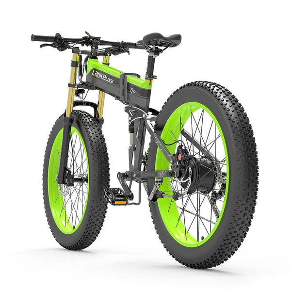 LANKELEISI  XT750 PLUS 1000W Motor Big Fork Fat Tire Electric Mountain Bike 60-120KM Range 48V 17.5Ah Battery - PicarlyRide