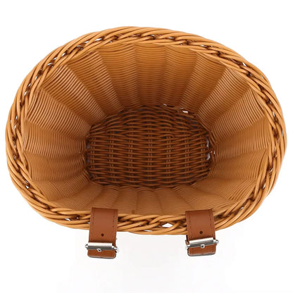 Woven front basket for e-bikes