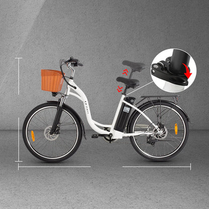 DYU C6 26 Inch City Electric Bike