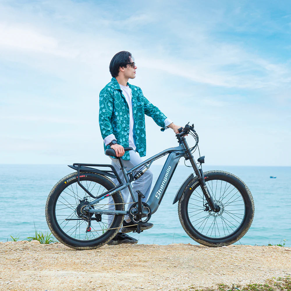 SHENGMILO MX05 1000W Motor All Terrain Electric Bike 50KM Range 48V 17.5AH Battery