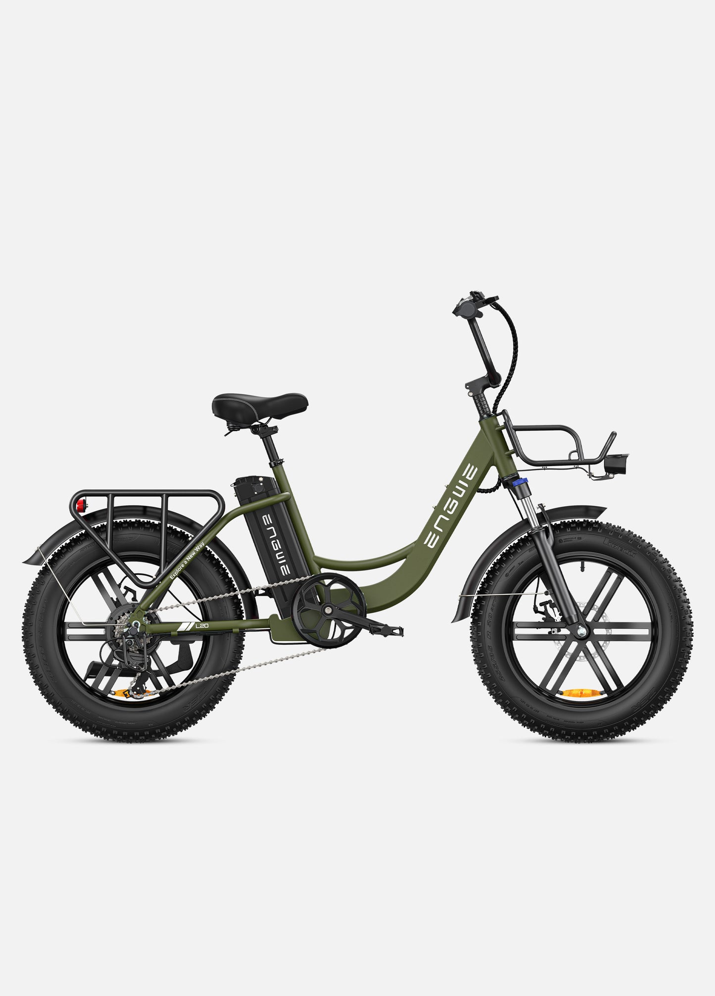 ENGWE L20 250W 140 km Max Speed 25 km/h Front Suspension Step-Thru E-bike - PicarlyRide