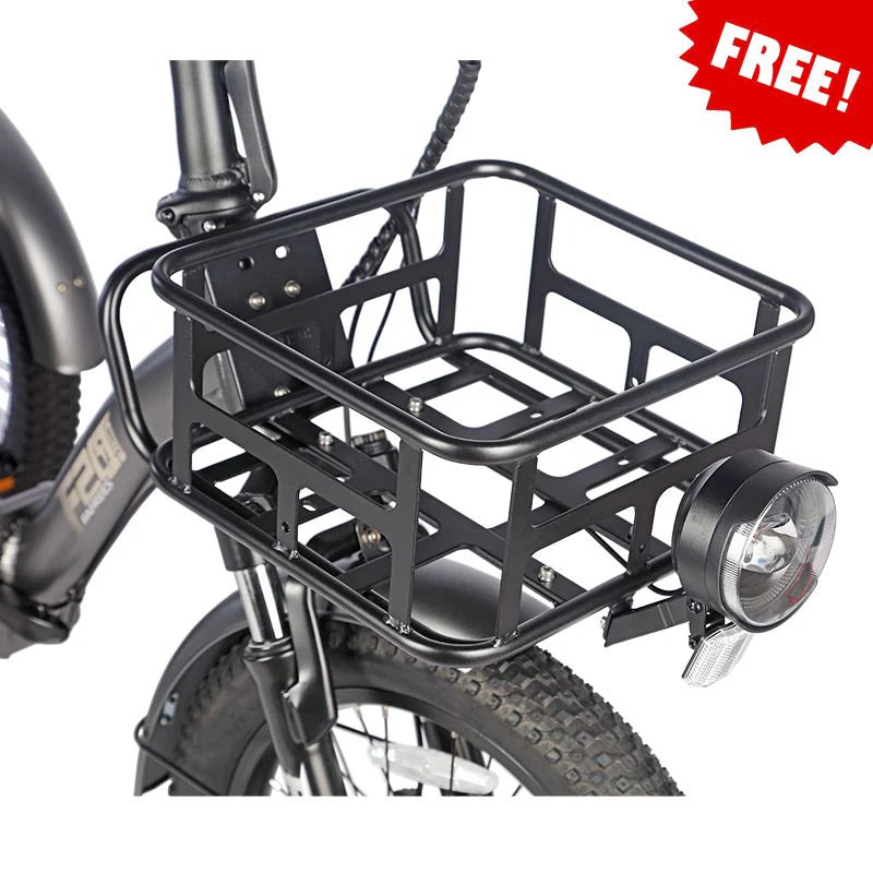 F20 Mate Enlarged Rear Basket+Free Front Rack Basket