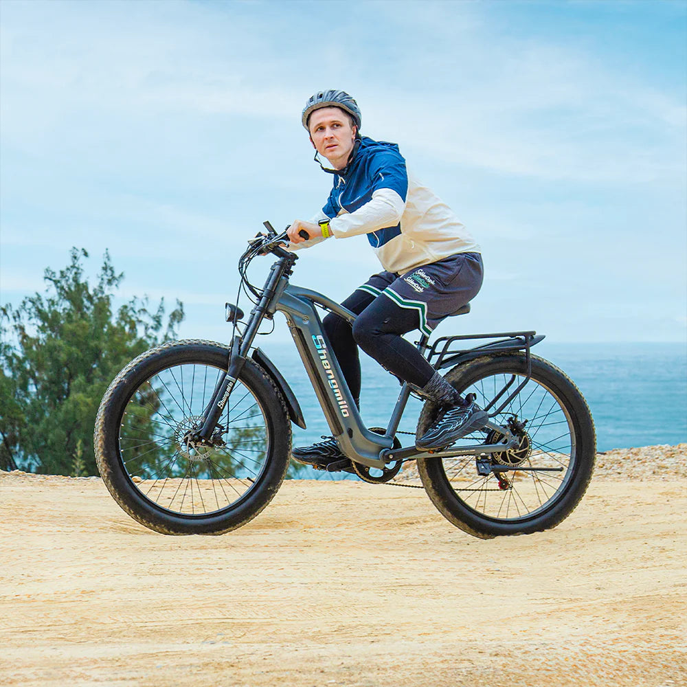 SHENGMILO MX05 1000W Motor All Terrain Electric Bike 50KM Range 48V 17.5AH Battery