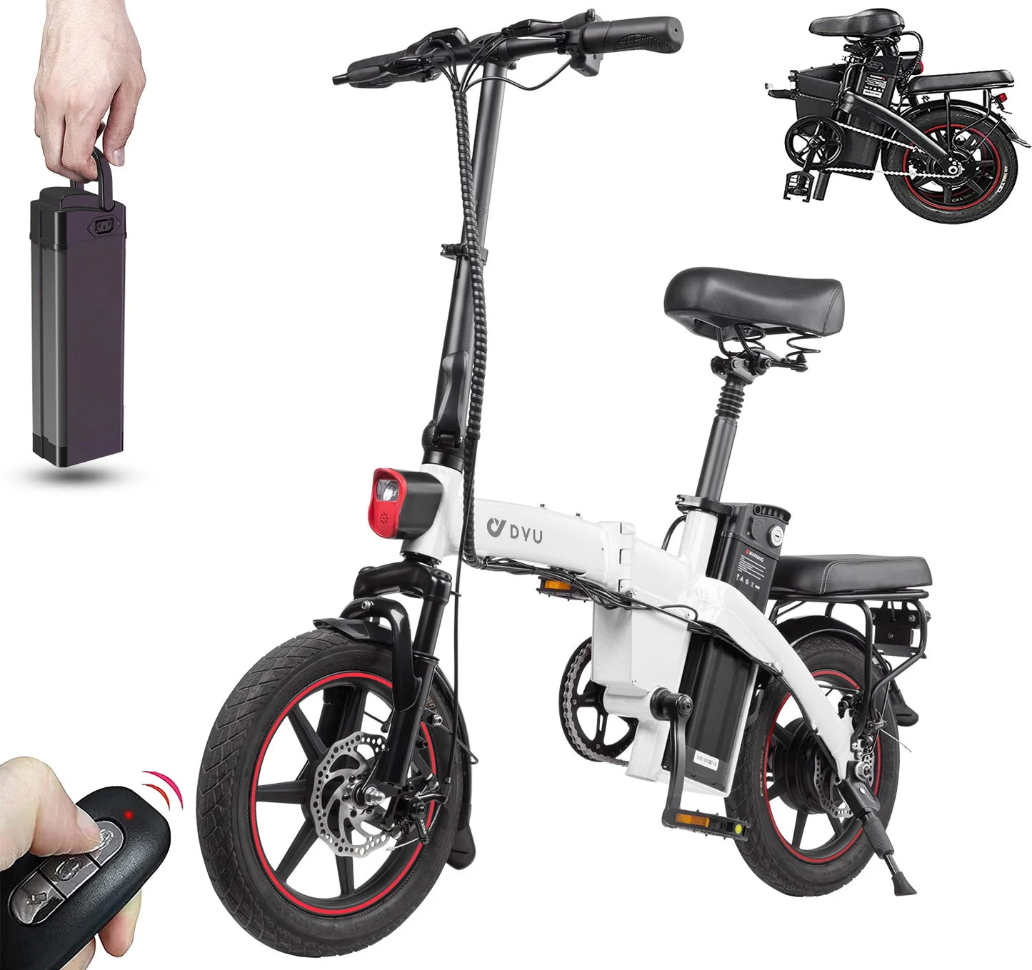 DYU A5 14 Inch Full Foldable Electric Bike