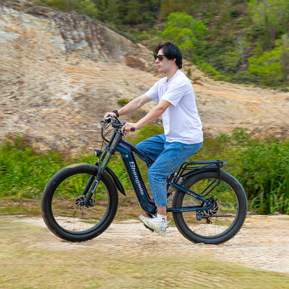SHENGMILO MX03 1000W Motor All-Terrain Electric Mountain Bike 50KM Range 48V 17.5AH Battery