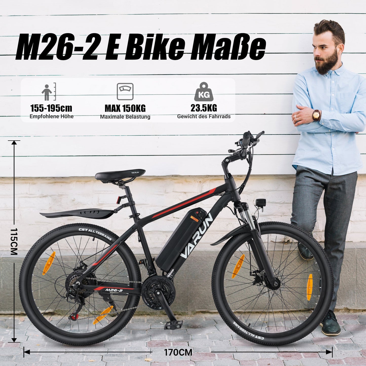 VARUN M26-2 Electric Bike - PicarlyRide