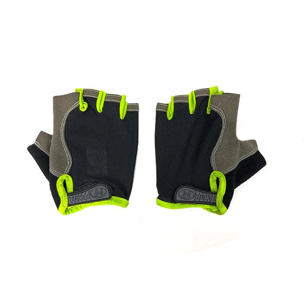 Black & Green Cycling Gloves