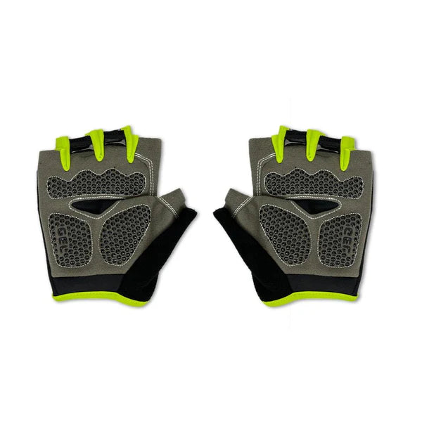 Black & Green Cycling Gloves