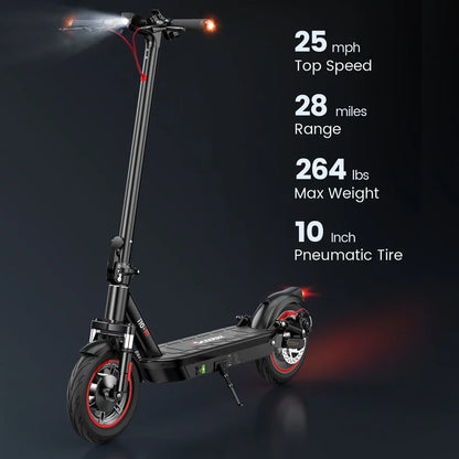 iScooter i10Max 650W City Commuter Electric Scooter 50 Miles Range 48V Battery 28 MPH Top Speed