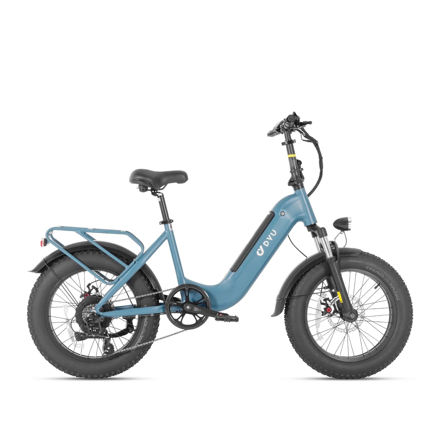 DYU FF500 500W Fat Tire Foldable Electric Bike 70KM Range 48V 14Ah Battery - PicarlyRide