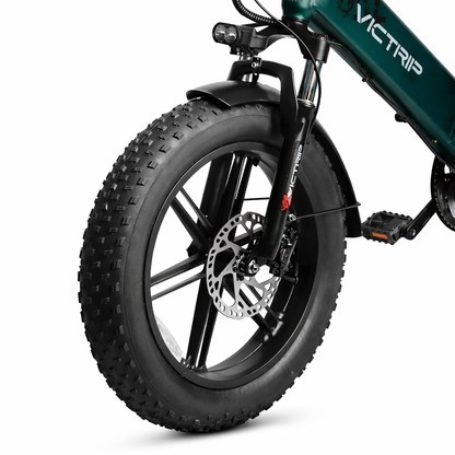 Victrip T5 Folding Electric Bike Long Range 80Km 250W Fat Tire Ebike