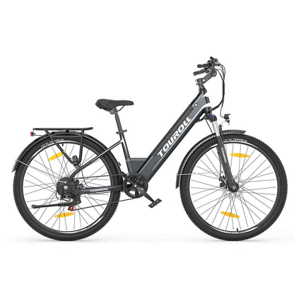 Touroll J1 ST 250W Trekking Electric Bike 100 KM Range 36V Battery 25 KM/H Top Speed