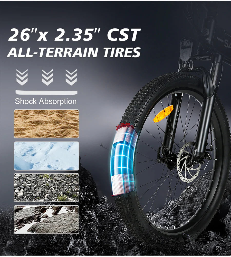 LO26-II Spoke Rim Hydraulic brake Folding Mountain Ebike