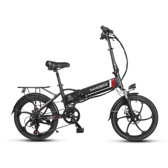 SAMEBIKE 20LVXD30 250W Motor Electric Folding Bike 60km Range 48V 10Ah Battery 25km/h Speed Seat Suspension
