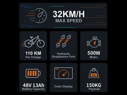 MY275 500W Electric Commuter Bike