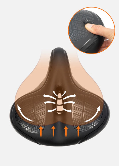 Soft bike saddle