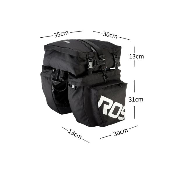 LANKELEISI Bicycle 3-in-1 Rear Rack Bag