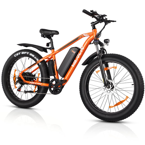 VARUN M26-2 PRO 500W Motor Fat Tire Mountain Electric Bike 60-100KM ...