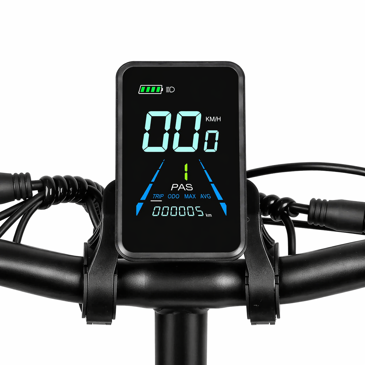 Display LCD bici elettrica Victrip T5 con indicatore velocità km/h, livello PAS, batteria e contachilometri, schermo digitale per e-bike pieghevole urbana