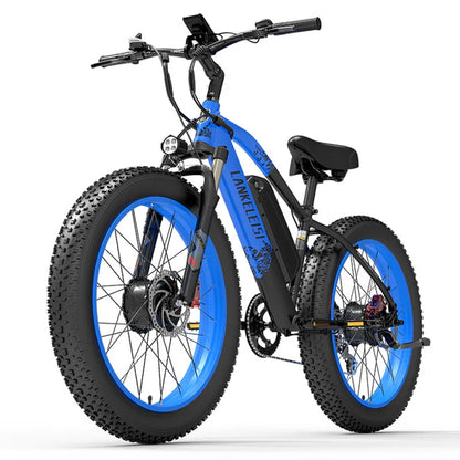 LANKELEISI MG740PLUS 2000W Dual Motor Off-Road Electric Bike 70-150KM Range 48V 20Ah Samsung Battery