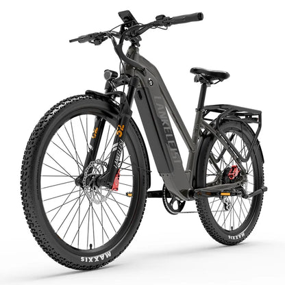 LANKELEISI MX600PRO 500W Motor 27.5" Electric Trekking City Bike 60-150KM Range 48V 20Ah Samsung Battery